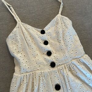 Urban Outfitters Eyelet Button-down Midi Dress